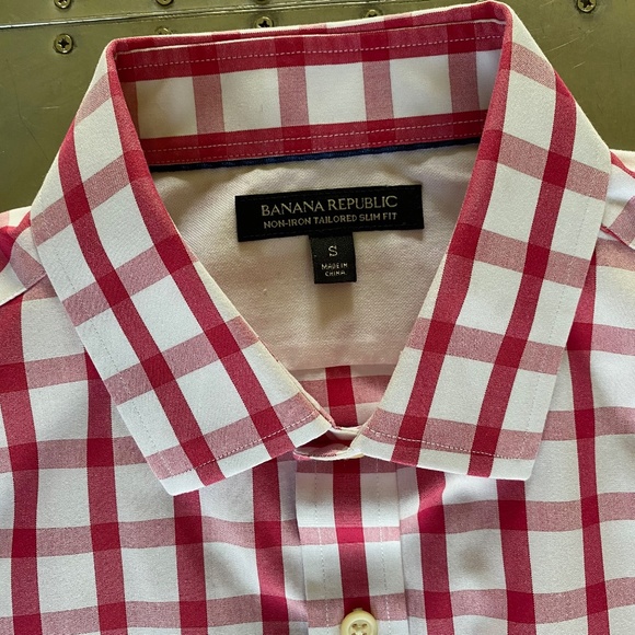 Banana Republic Non-Iron Slim Fit Shirt Small - Picture 2 of 5